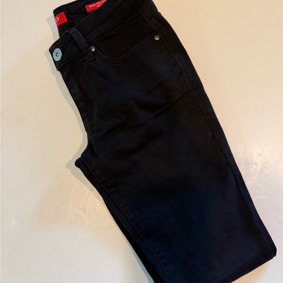 GUESS WOMENS BLACK  JEANS SIENNA CURVY FIT MEDIUM RISE CURVY SKINNY SIZE 27 - Picture 7 of 11